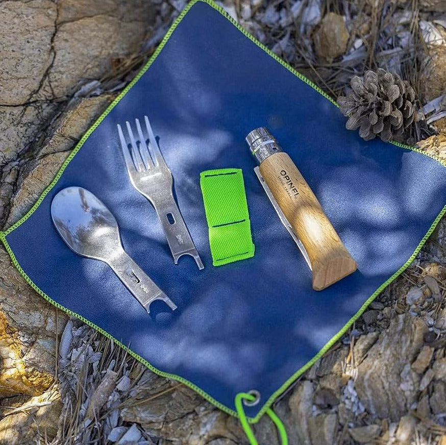 Peilis su šaukšto ir šakutės priedais Opinel Picnic Plus