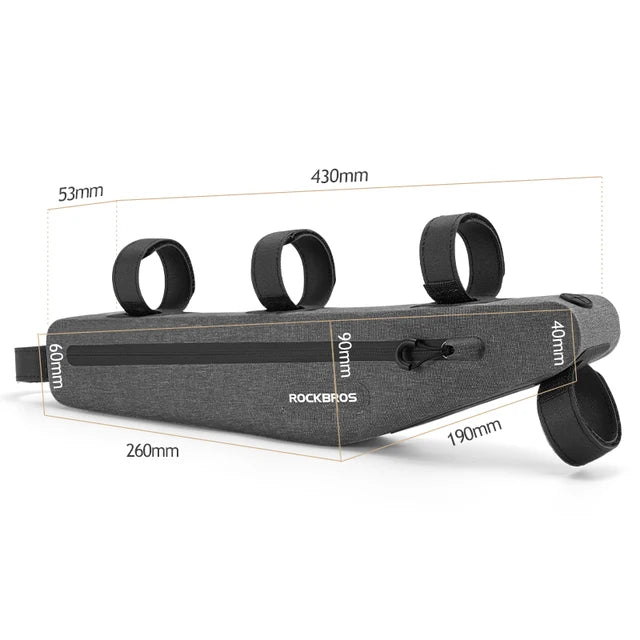 Rockbros prailgintas, vandeniui atsparus dviračio krepšys