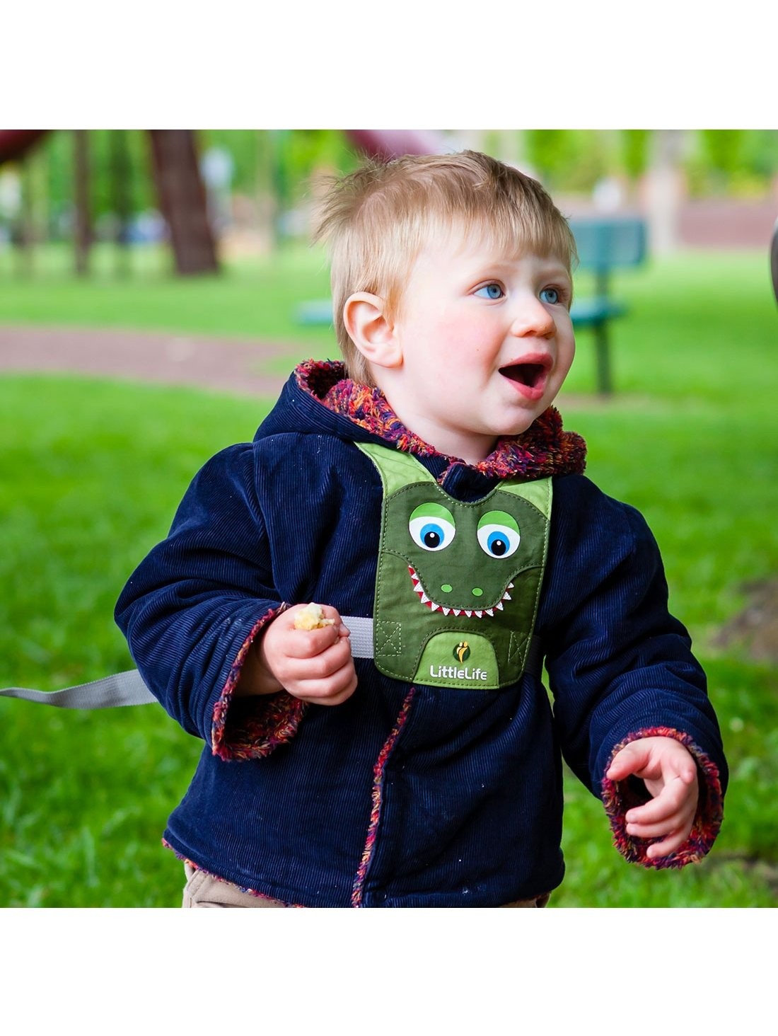 Apsauginės petnešos vaikams LittleLife Toddler Reins Crocodile