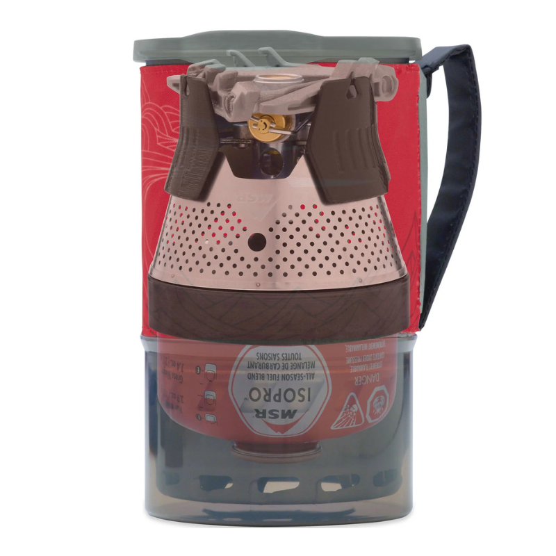 MSR WindBurner viryklės sistema | Vėjui atspari asmeninė viryklė solo keliautojams